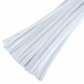Chenille Sticks - White - Click to Enlarge
