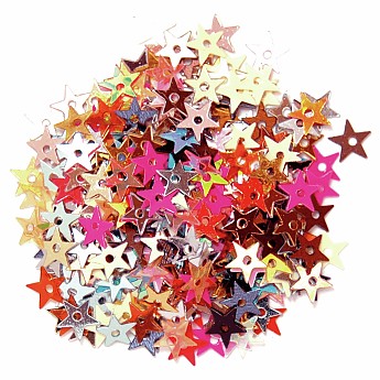 Sequins Miniature Stars 5mm - Multi-coloured - Click to Enlarge