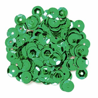 Sequin Cups 5mm - Green - Click to Enlarge