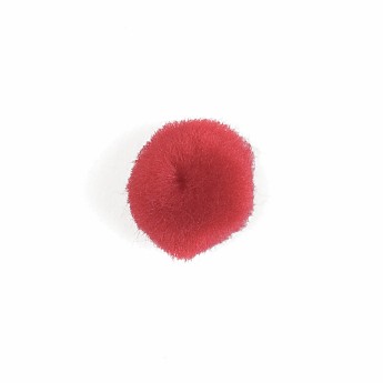 Pom Poms 2.5cm/1in Red - Click to Enlarge