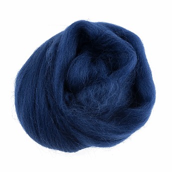 Natural Wool Roving 10g Sapphire - Click to Enlarge