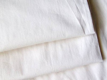 White Cotton Drill Fabric - Click to Enlarge