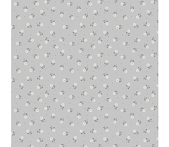 Flo's Little Flowers - Grey Tiny Flower - Click to Enlarge
