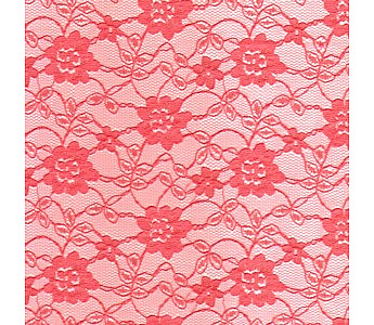 Flower Lace - Neon Pink - Click to Enlarge