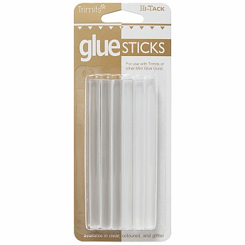 Hi-Tack Replacement Glue Sticks: Clear: 7mm: 12 Pieces (5) - Click to Enlarge