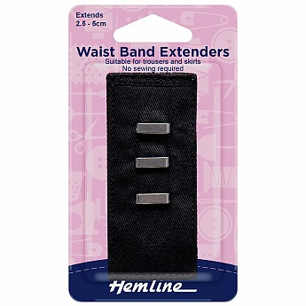 Waistband Extender Hook: Black - Click to Enlarge