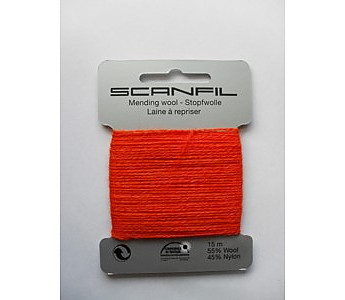 Mending Wool - Orange - Click to Enlarge