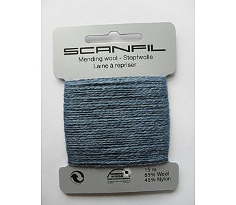 Mending Wool - Blue Grey - Click to Enlarge