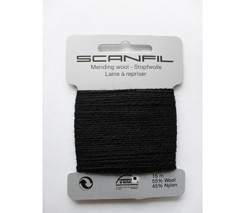 Mending Wool - Black - Click to Enlarge