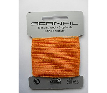 Mending Wool - Light Orange - Click to Enlarge