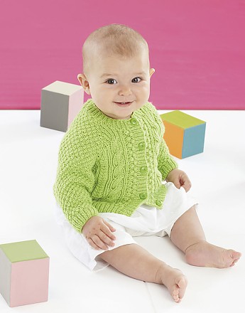 BABY & YOUNG CHILDREN'S CARDIGAN IN SNUGGLY DK - Click to Enlarge