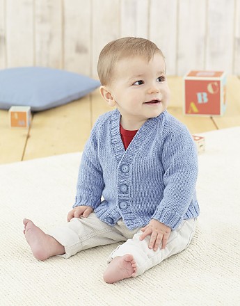 BOY'S CARDIGAN IN SIRDAR NO 1 DK - Click to Enlarge