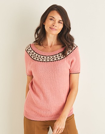 YOKE TOP IN SIRDAR COUNTRY CLASSIC 4 PLY - Click to Enlarge