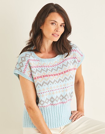 FAIRISLE PULLOVER IN SIRDAR COUNTRY CLASSIC 4 PLY - Click to Enlarge