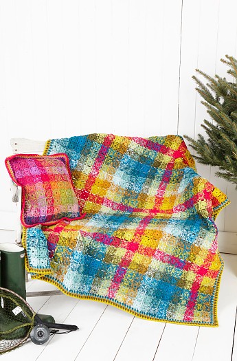 Crochet Blanket and Cushion Cover - Click to Enlarge