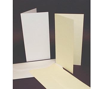 50 DL White or Ivory Card and Envelopes - Click to Enlarge