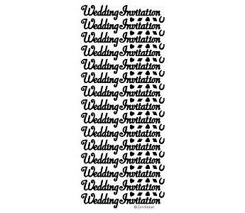 Wedding Invitation Peel-Off Sticker - Click to Enlarge