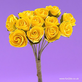 Delicate yellow Mini Open Rose button hole. - Click to Enlarge