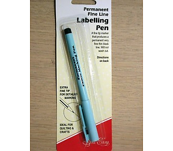 SEW EASY PERMANENT FINE LINE MARKER LABELLING PEN - Click to Enlarge
