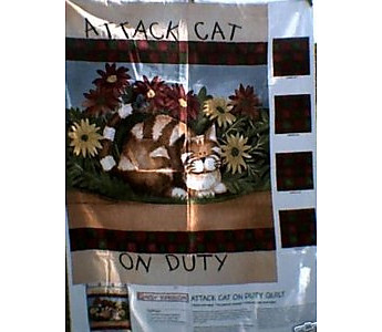 Attack Cat On Duty Wall Hanging - Click to Enlarge
