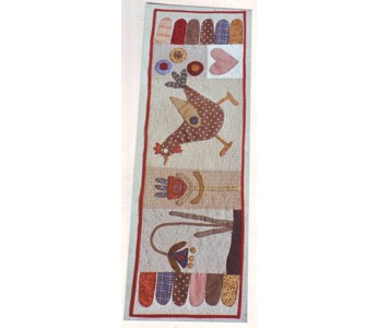 Chicken Run Table Runner - Click to Enlarge