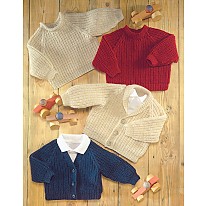 BABY CARDIGANS & SWEATERS IN SNUGGLY DK