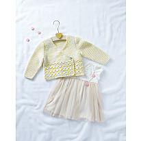 BABY GIRL'S CROCHET CARDIGAN IN SNUGGLY SOOTHING DK