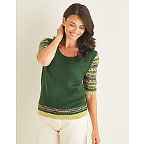 PATTERN SLEEVE SWEATER IN SIRDAR COUNTRY CLASSIC 4 PLY