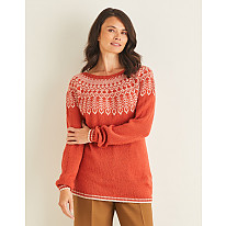 FAIRISLE YOKED SWEATER IN SIRDAR COUNTRY CLASSIC 4 PLY