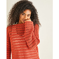 BOAT NECK CROCHET TUNIC IN SIRDAR COUNTRY CLASSIC 4 PLY