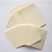 50 5x7 White or Ivory Cards and Envelopes
