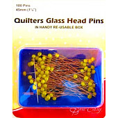 Quilters Glass Head Pins